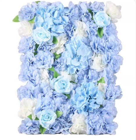 Backdrop Panel Roses Mat baby blue