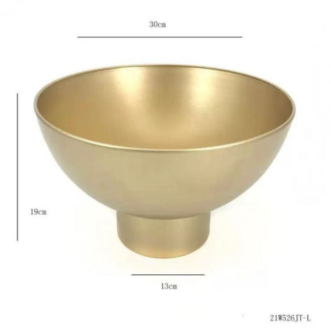 GOLD bowl /urn METAL Large new arrival jumbo giant 21W526JT-L