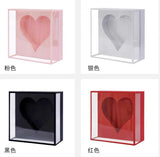 acrylic cardboard box with Pink heart inside