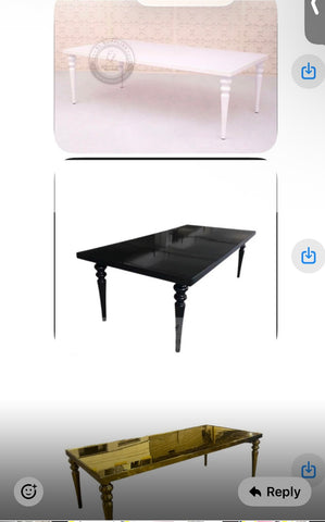 (8 feet long ) table