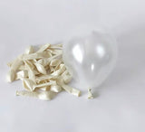 100 pcs pearl pearlized single layer balloon baby shower