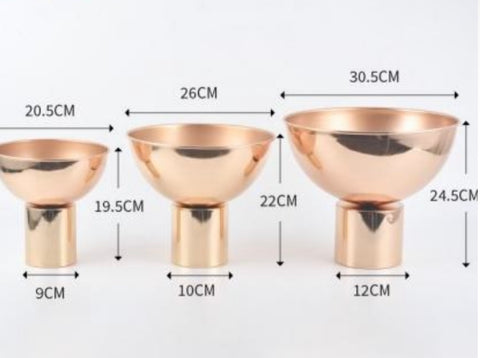 Alpha GOLD bowl METAL Large new arrival jumbo giant