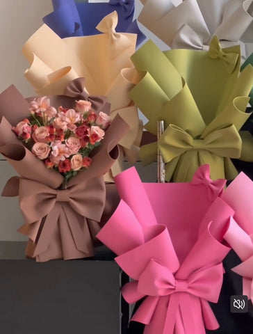 Fresh Flower Foam Wrapping Paper