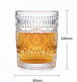 Whisky/drinking Glass with gold rim 310ml