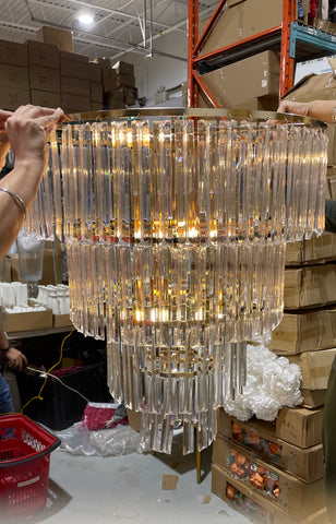Hanging Chandelier Decoration 30”H with 4 tier