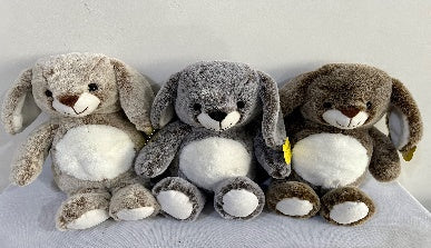 8”  Gray Bunny toy stuffed animal FY23078