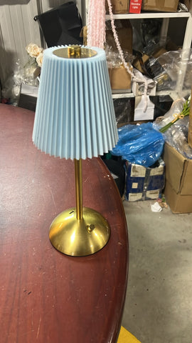 Striped lamp usb charging pleated powder blue baby