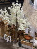 2.5 meter Tall Faux Cherry Blossom Tree (wide) with artificial flower pink