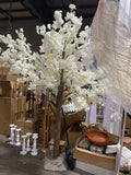2.5 meter Tall Faux Cherry Blossom Tree (wide) with artificial flower pink