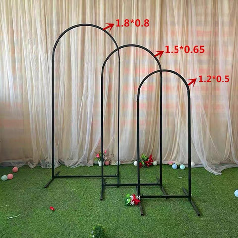 Black stand Metal Backdrop/sign Stand Round set of 3