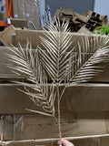 Phoenix palm 3 leaf spray gold