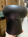 Ceramic black vase new mushroom toad
