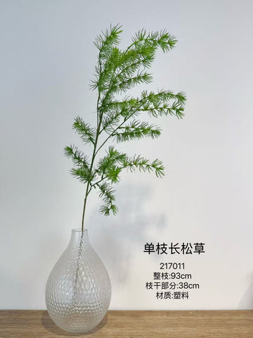 New greenery pine green long stem