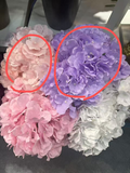 Jumbo Artificial Flower WHITE Hydrangea Bunch