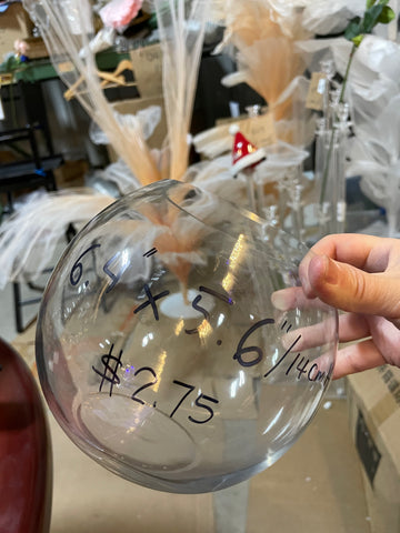 6.4”x5.6”/14cmH Fish Bowl Vase medium size bol