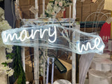 Cold White LED Sign “Marry Me” Neon Sign