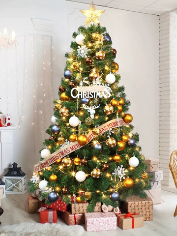 2.4 meter Tall Christmas Tree with decorations