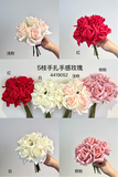 Moist Touch Real Touch Open Rose Bouquet Light Pink
