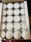 Tealight tea light Votive White Candles 9hr 40 pcs real flame new