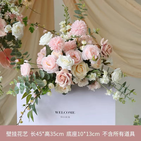 Blush pink arrangement premade style a