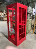 Metal phone booth black or white 2.2m