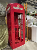 Metal phone booth black or white 2.2m