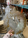 12.5" Acrylic Charger Plate gold coral line coralline new acrylic Splash A2115-AA Carolline