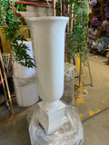40” Tall White Urn fiber glass fiberglass