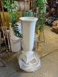 40” Tall White Urn fiber glass fiberglass