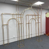 Gold Chrome Korean Door Metal Backdrop Stand (L)