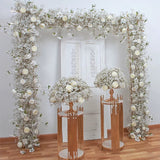 White baby’s breath Table Runner Artificial Flower Arrangement