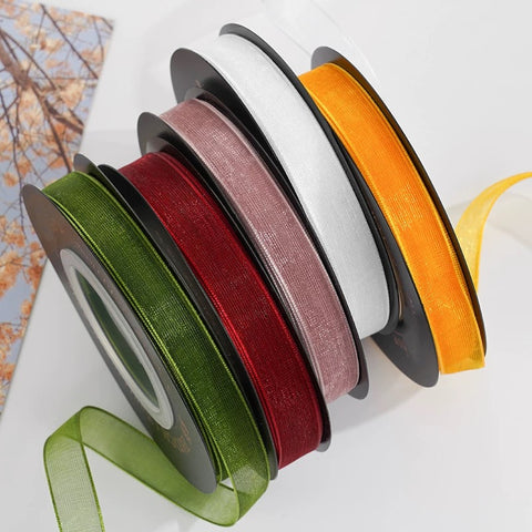 SHEER Ribbon 1cm wide double sided 18m long