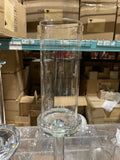 CRYSTAL pillar CANDLeholder set 10 head on round dish
