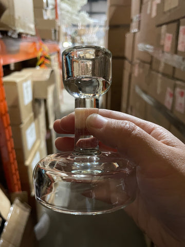 New 3.9” CANDLEHOLDER GLASS VASE candle holder for taper candle
