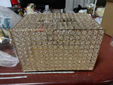 Gold crystal beaded Card box money box