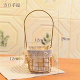 Less than perfect basket geometric with fabric