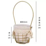 Less than perfect basket geometric with fabric