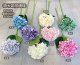 New 3D Hydrangea Spray Single Stem Pink