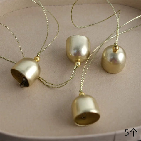 Gold small bell (pack of 5)Ring decoration diameter  band Christmas decoration