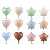 Foil Mylar balloon 40cm heart red star shiny pastel