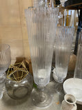 New Wedding Centerpiece 26” Tall Crystal Vase striped beauty