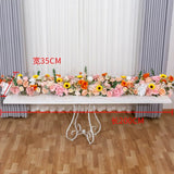 White 2 meter Table Runner Rose Hydrangea Arrangement red also available sunflower