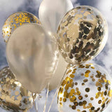 30 pcs 12” metallic shiny gold balloon