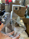 4" Clear CUBE VASE acrylic
