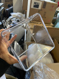 4" Clear CUBE VASE acrylic