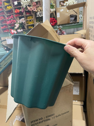 Plastic green bucket container #6 size 6k