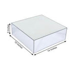 12”x12”x4”h White Acrylic Riser for Retail Display Cake stand Sweet Table