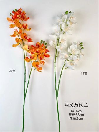 New Orange Wanda Orchid Artificial Flower vanda