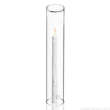 Hurricane Tube Candleholder glass 16"x4”