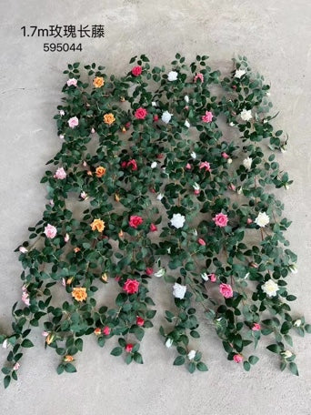 New 1.7m/5.5 feet Greenery garland with white flowers